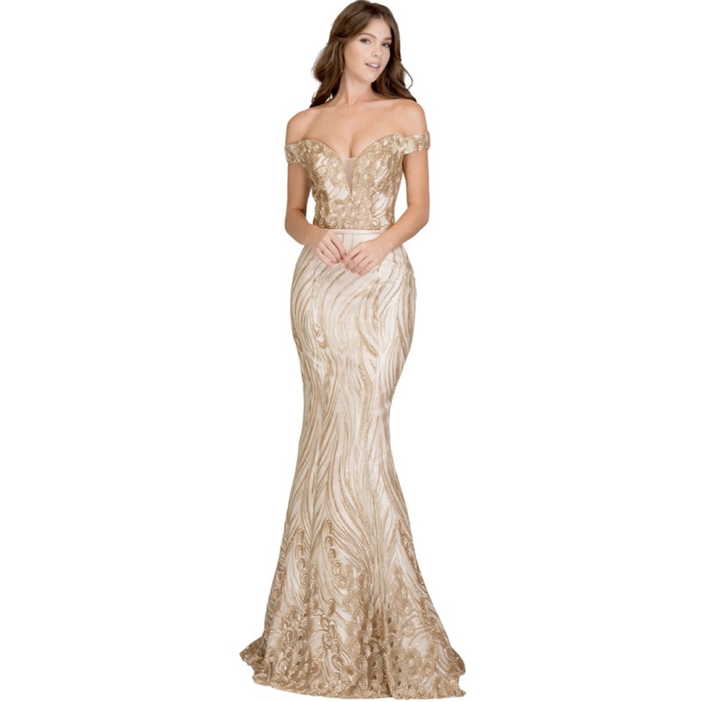 🆕NWT PROM BRIDESMAIDS Off the Shoulder Gown